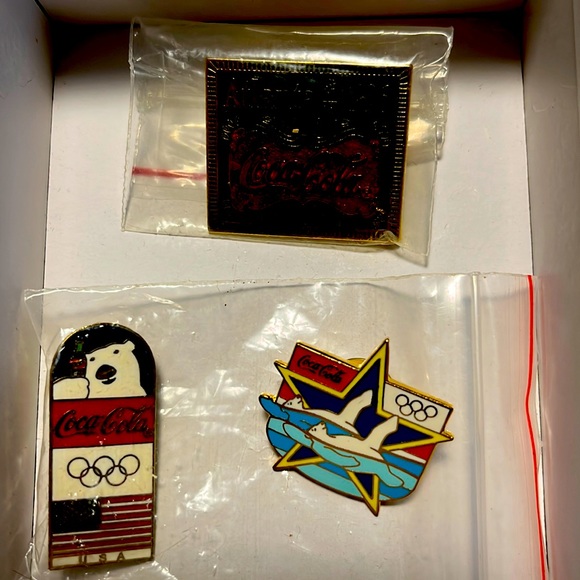 Three new Atlanta Olympics 1996 pins. New and Boxed. Great for collectibles - Picture 1 of 7